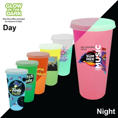 Nite Glow 26 oz. Tumbler with Lid, Full Color Digital